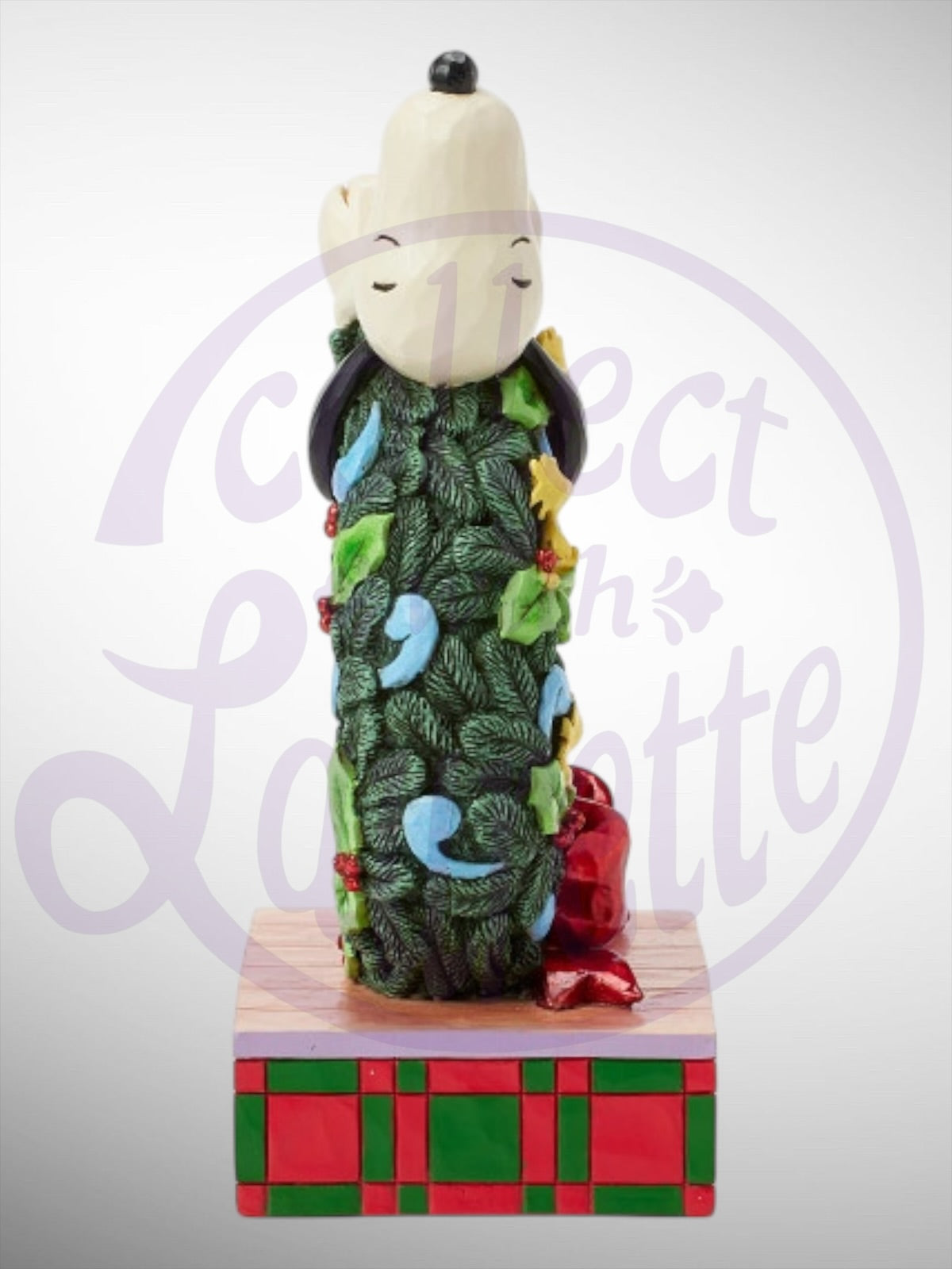 Jim Shore Peanuts - Happy Holiday Dreams Snoopy Woodstock Christmas Wreath Figurine